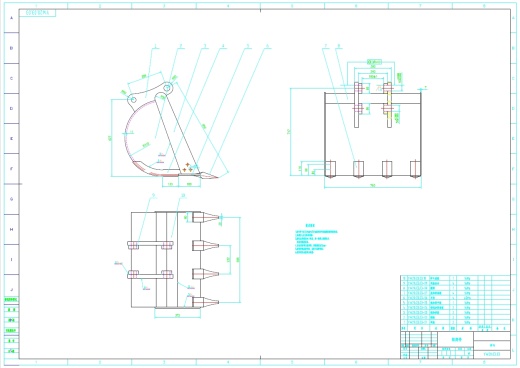小型液压挖掘机工作机构设计+CAD+说明书缩略图