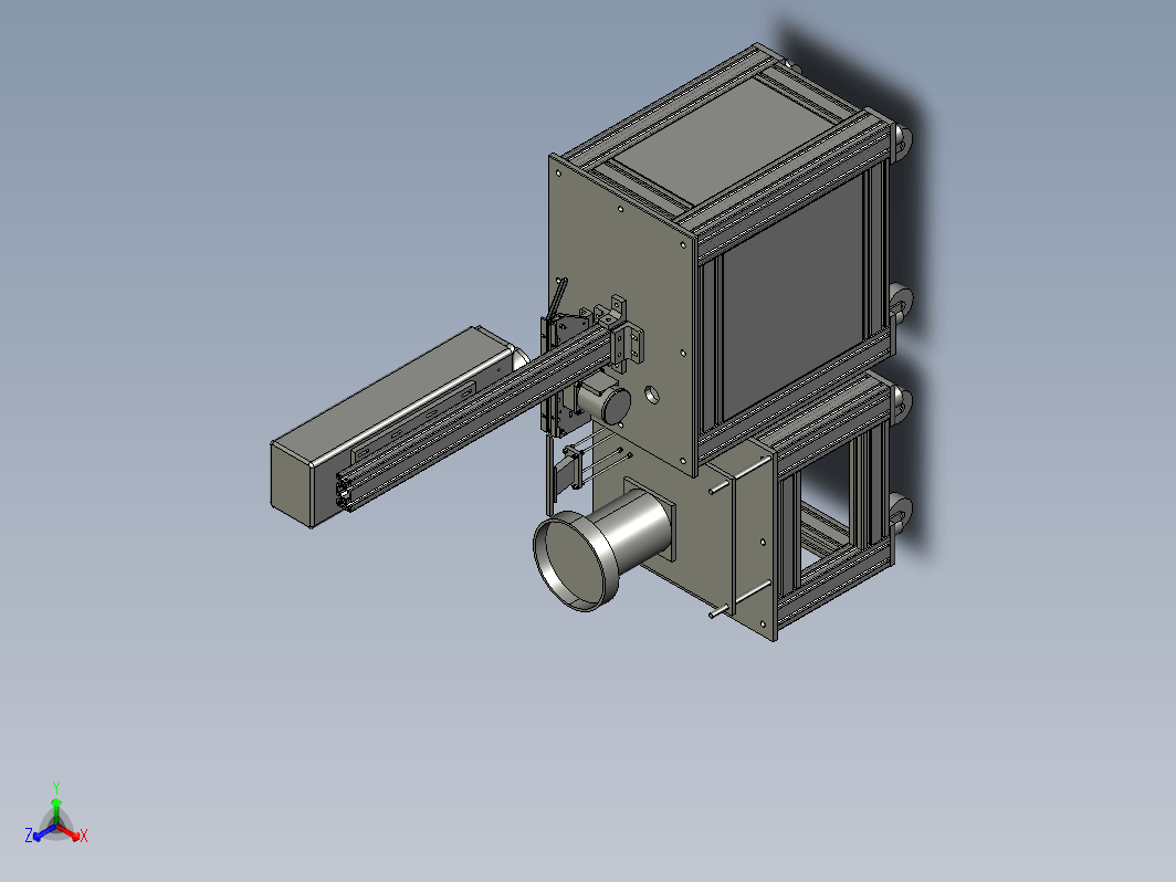 镭射机3D+2D图