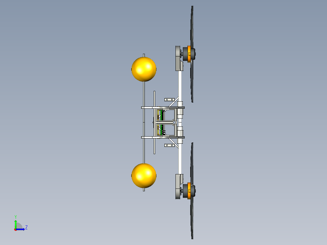 轻型双翼玩具飞机结构 Bicopter for KK 2