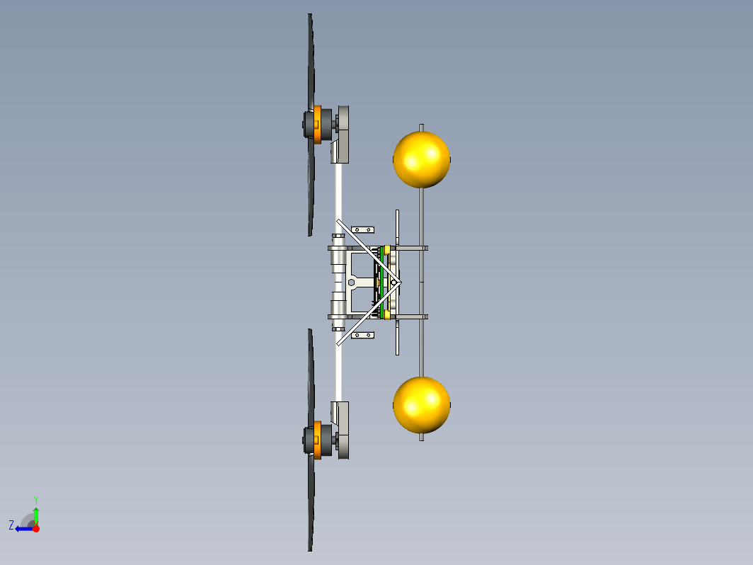 轻型双翼玩具飞机结构 Bicopter for KK 2