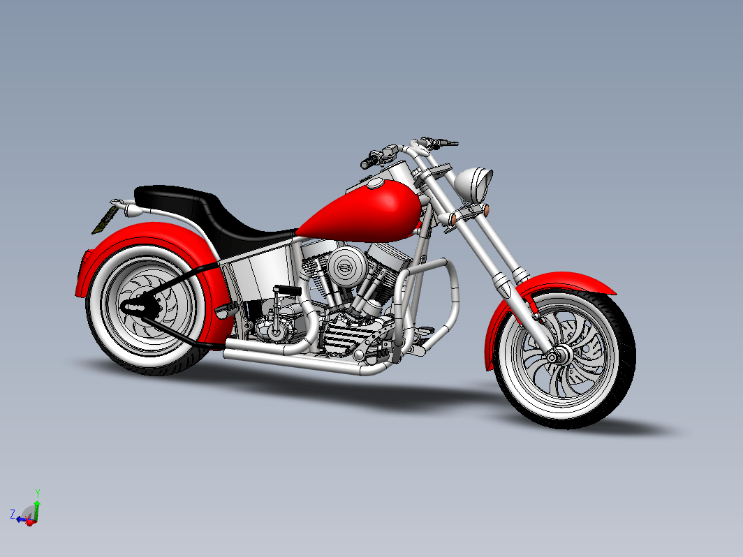soft-chopper摩托车