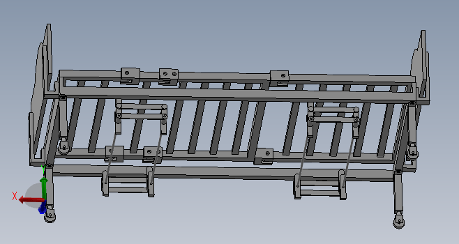 偏瘫翻身护理床三维SW2021带参+CAD+说明书