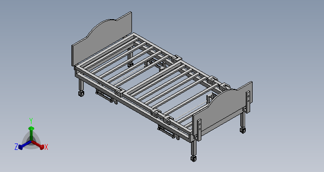 偏瘫翻身护理床三维SW2021带参+CAD+说明书