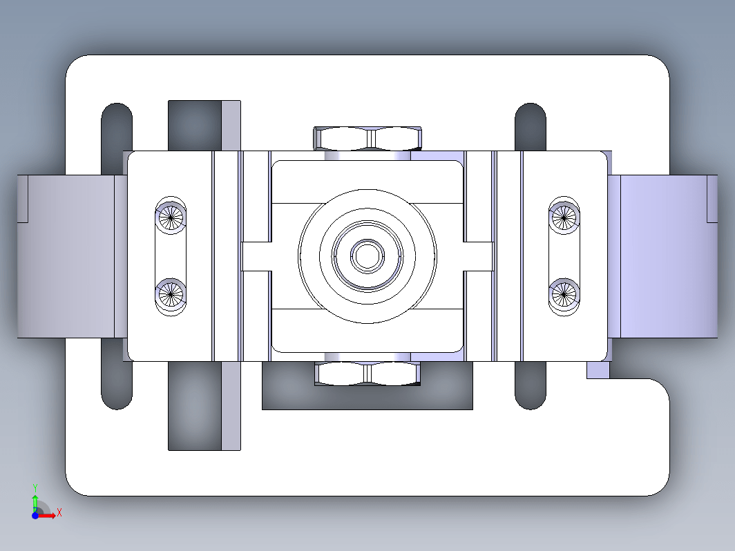 一种端子机用薄壁管六面围压夹具