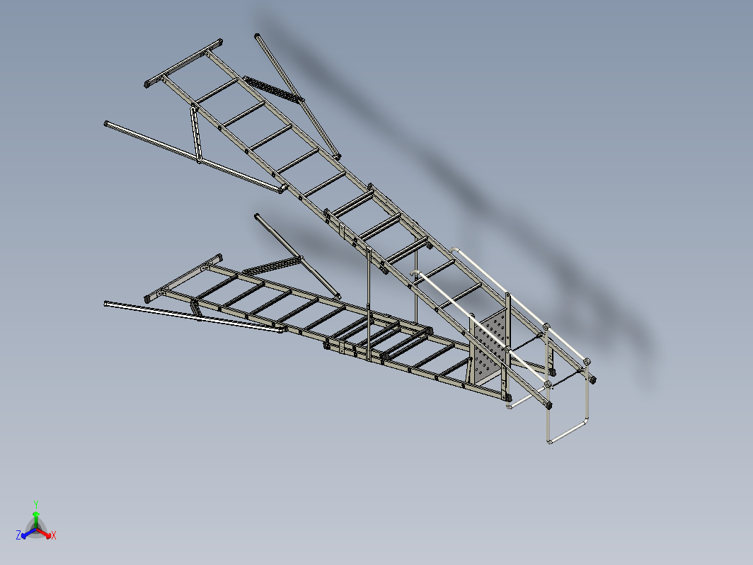 可调节人字梯 safety adjustable