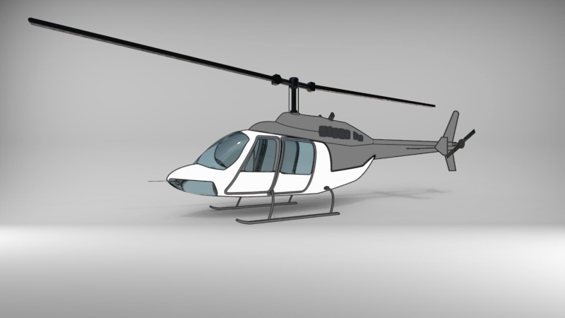 bell 206 ranger小型直升机