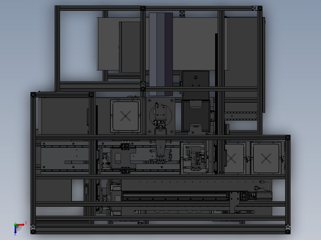 拆垛机三维建模图纸