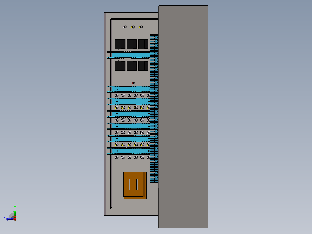 配电柜的汇流排及铜排建模