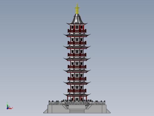 七层宝塔缩略图