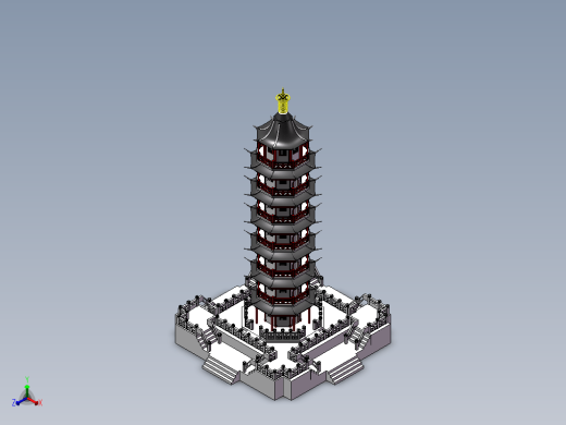 七层宝塔缩略图