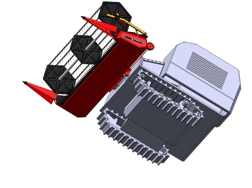 乘坐式小麦收割机三维SW2013无参++CAD+说明书