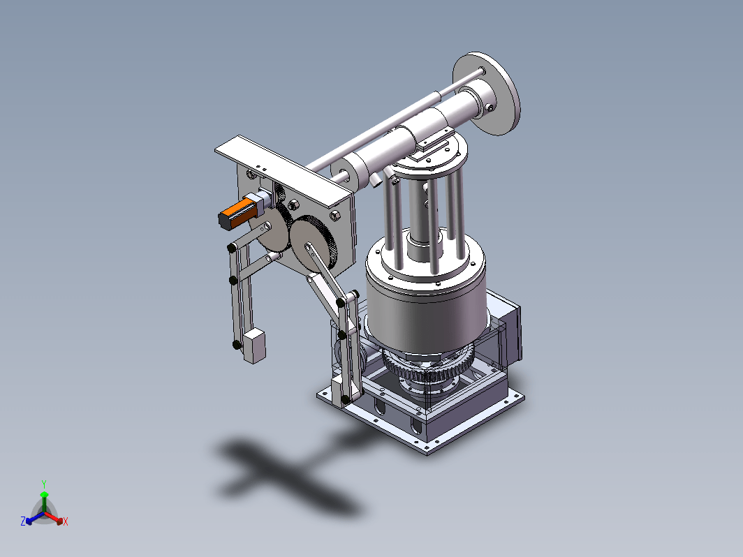 基于PLC的数控机床上下料机械手三维SW2016带参+CAD+说明书