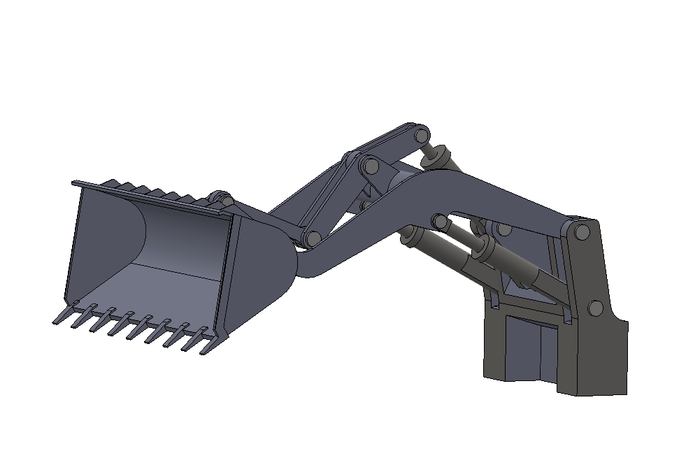 ZL50装载机工作装置设计三维SW2021带参+CAD+说明书