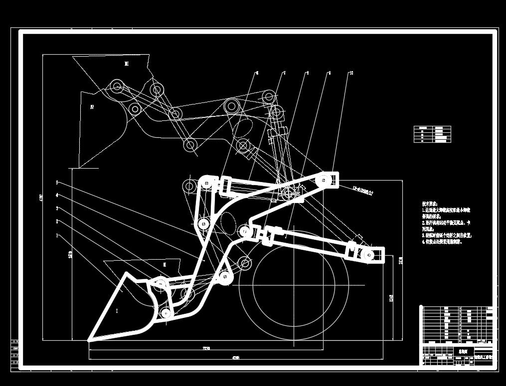 ZL50装载机工作装置设计三维SW2021带参+CAD+说明书