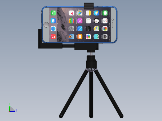 带iPhone的三脚架缩略图
