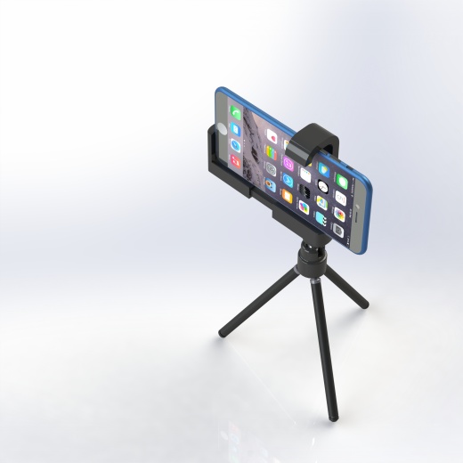 带iPhone的三脚架缩略图