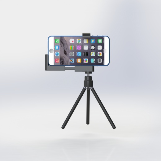 带iPhone的三脚架缩略图