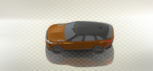 简易Range Rover Velar轿车外壳