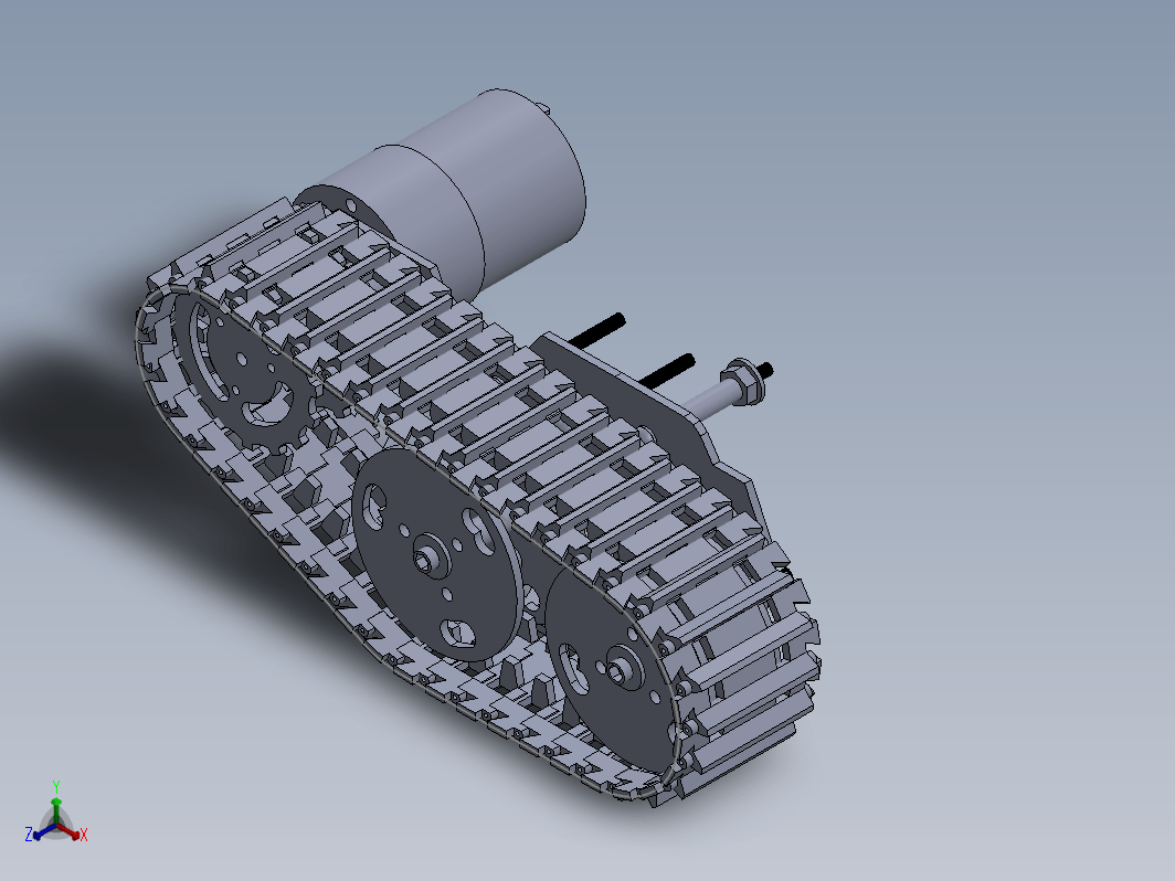 坦克或机器人履带结构