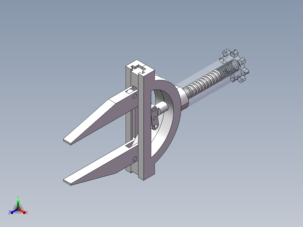 机械爪建模三维SW2016带参