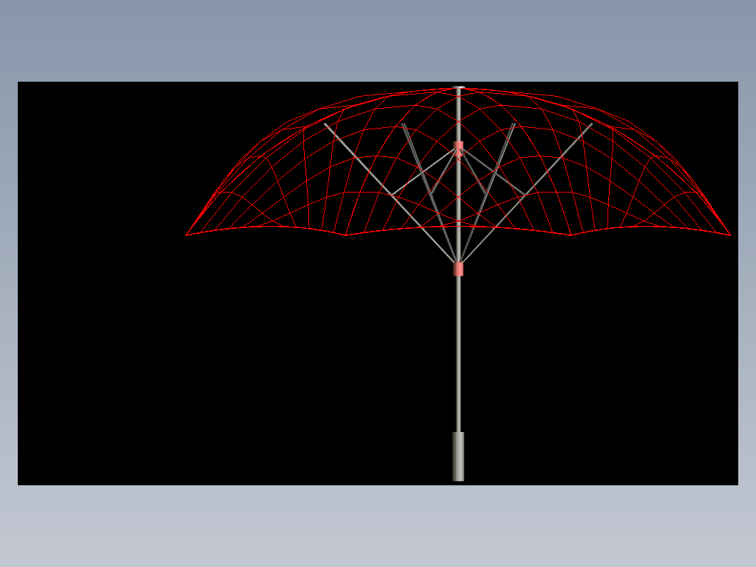 雨伞CAD