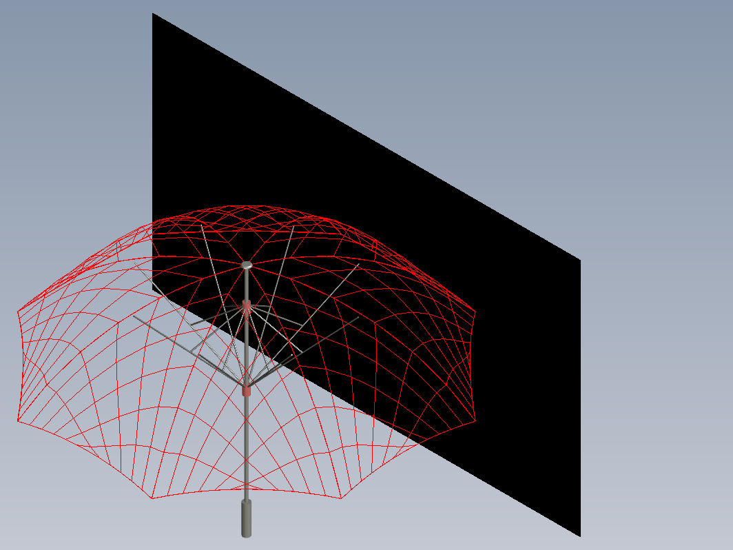 雨伞CAD