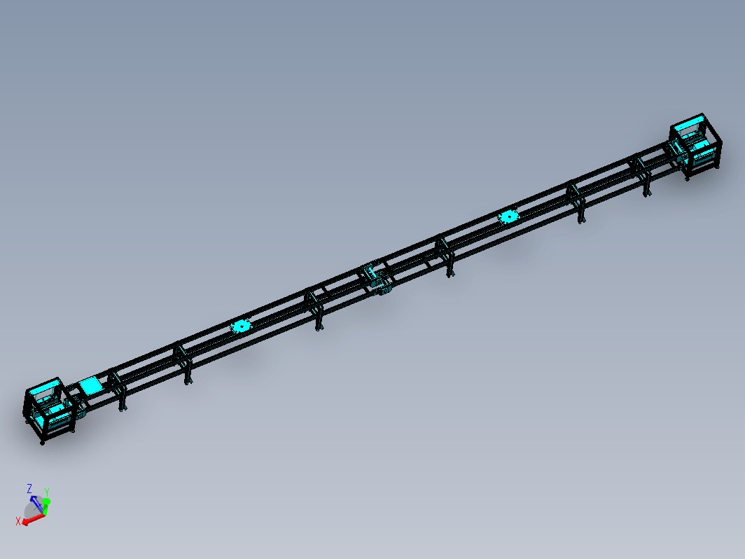 400X14000M双层倍速链输送线