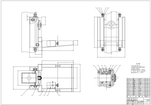 自动化立体仓库单立柱型堆垛机结构设计+CAD+说明缩略图