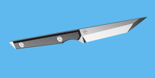 直美式 tanto 风格的小型固定刀片