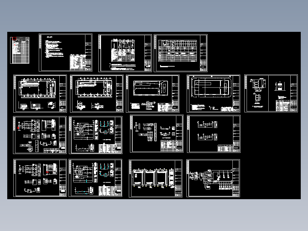 某配电室全套图纸（一、二次，高低压）