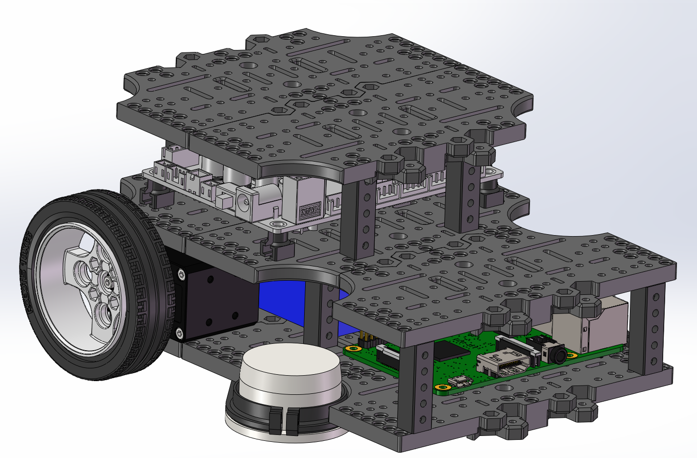 turtlebot3机器人三维SW2014无参