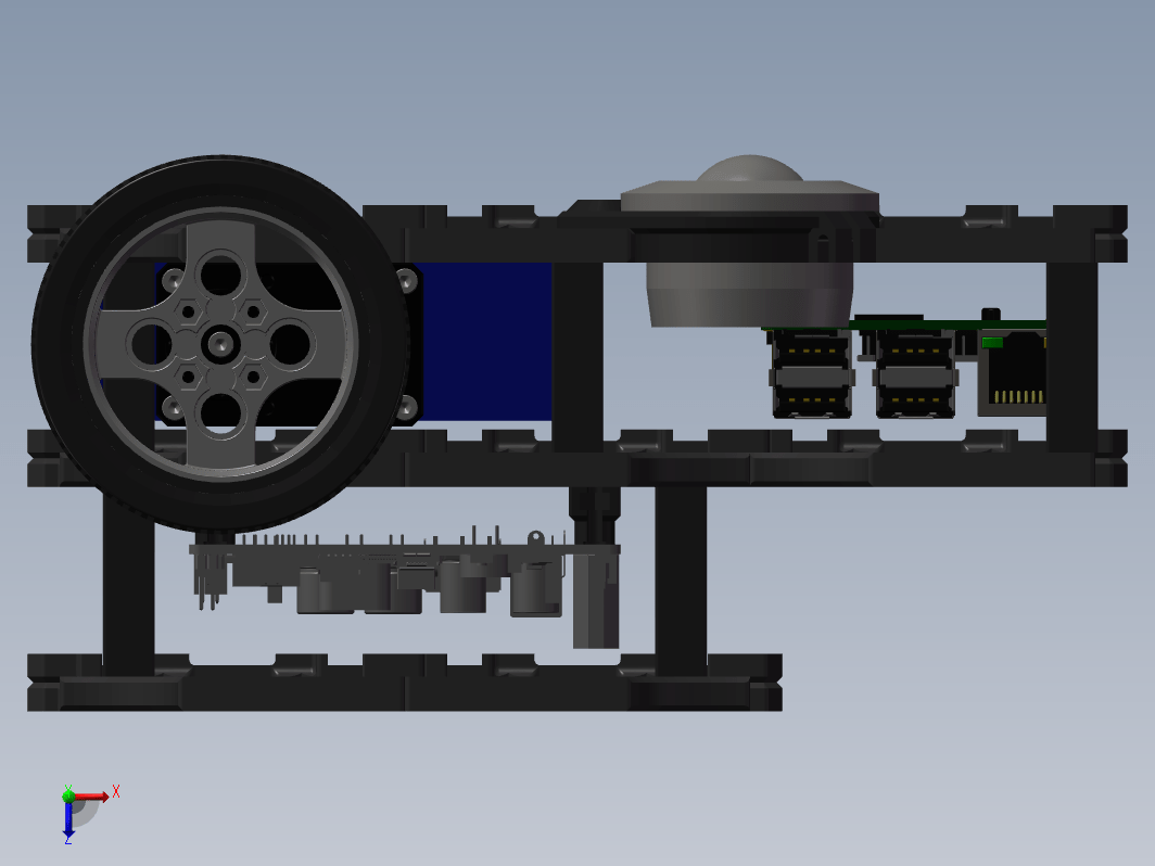 turtlebot3机器人三维SW2014无参