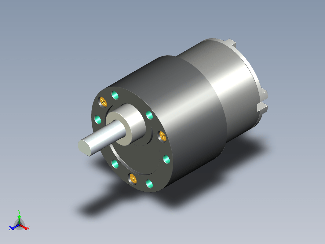 电机 37GB-12VDC 尺寸模型