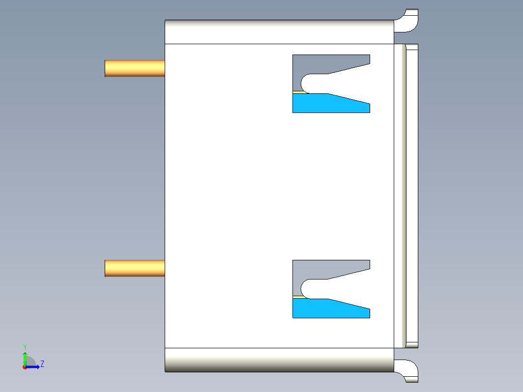 USB A 双垂直连接器