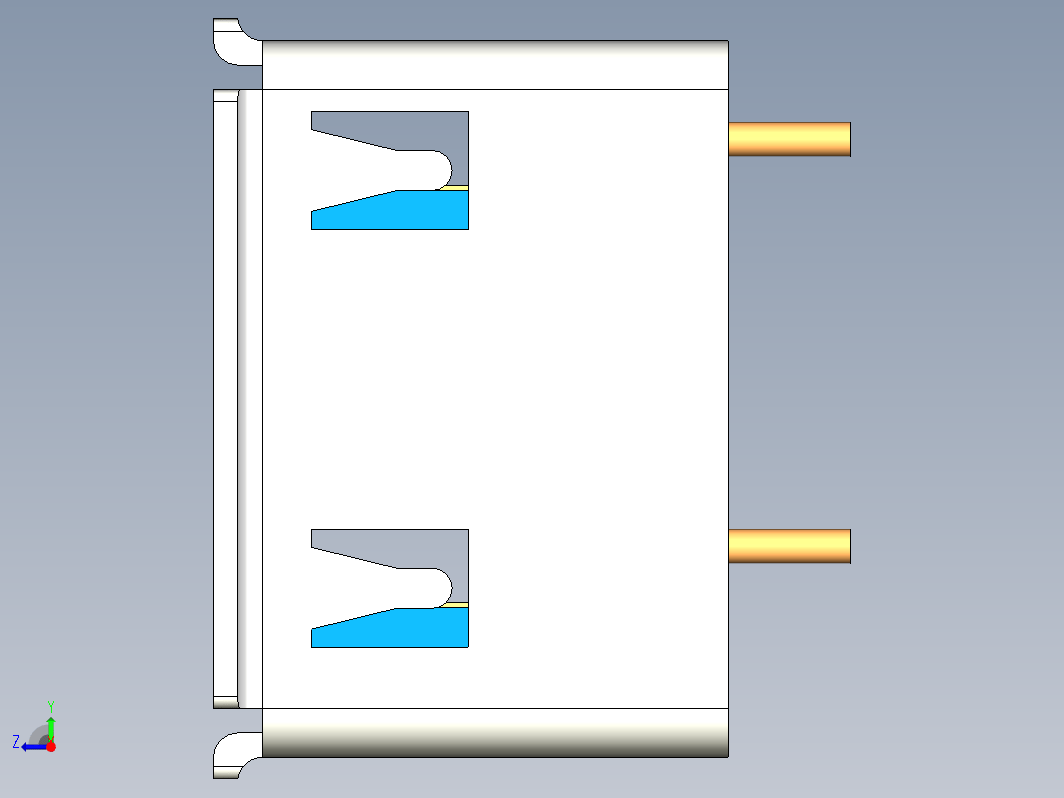 USB A 双垂直连接器