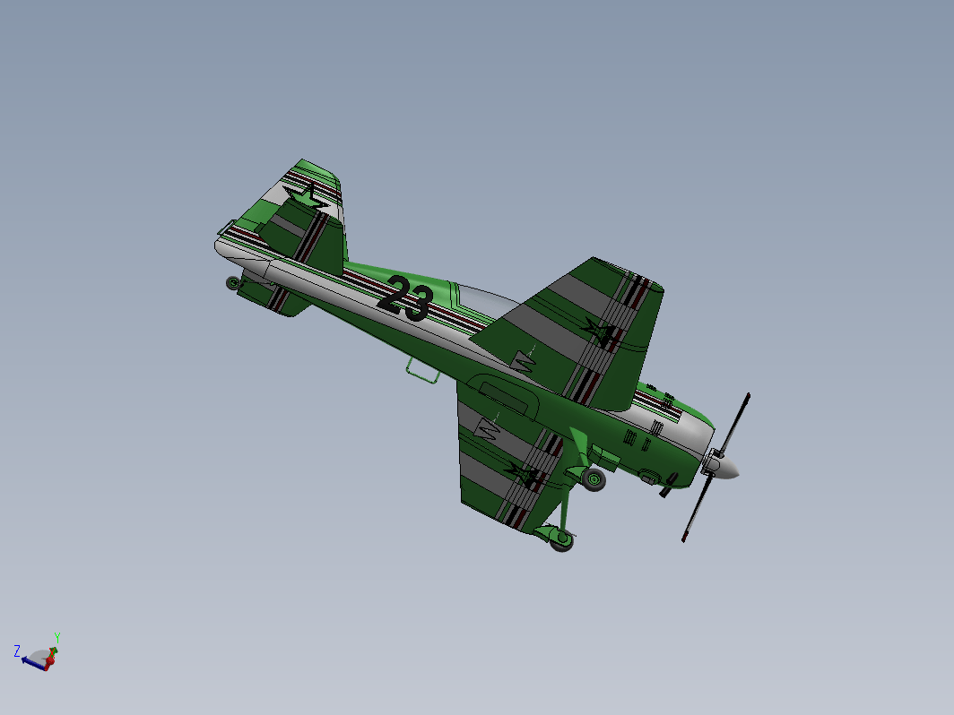 yakovlev yak-54小型飞机模型