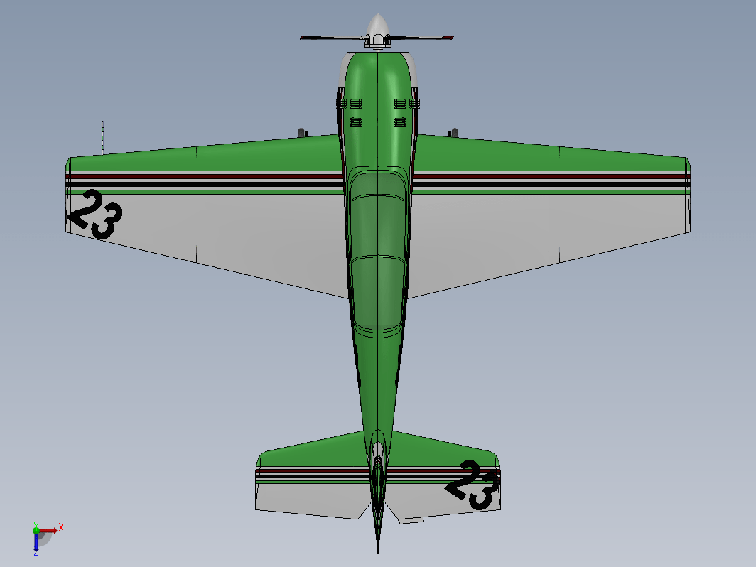 yakovlev yak-54小型飞机模型