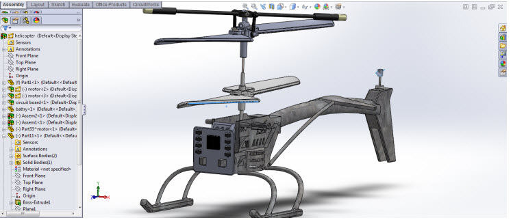 Toycopter玩具直升机结构