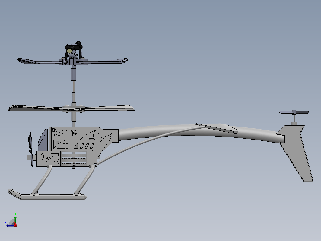 Toycopter玩具直升机结构