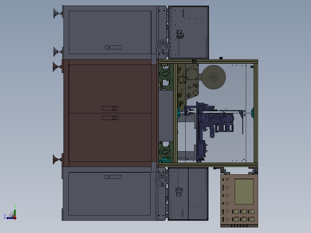 全自动PCB板六头贴标机