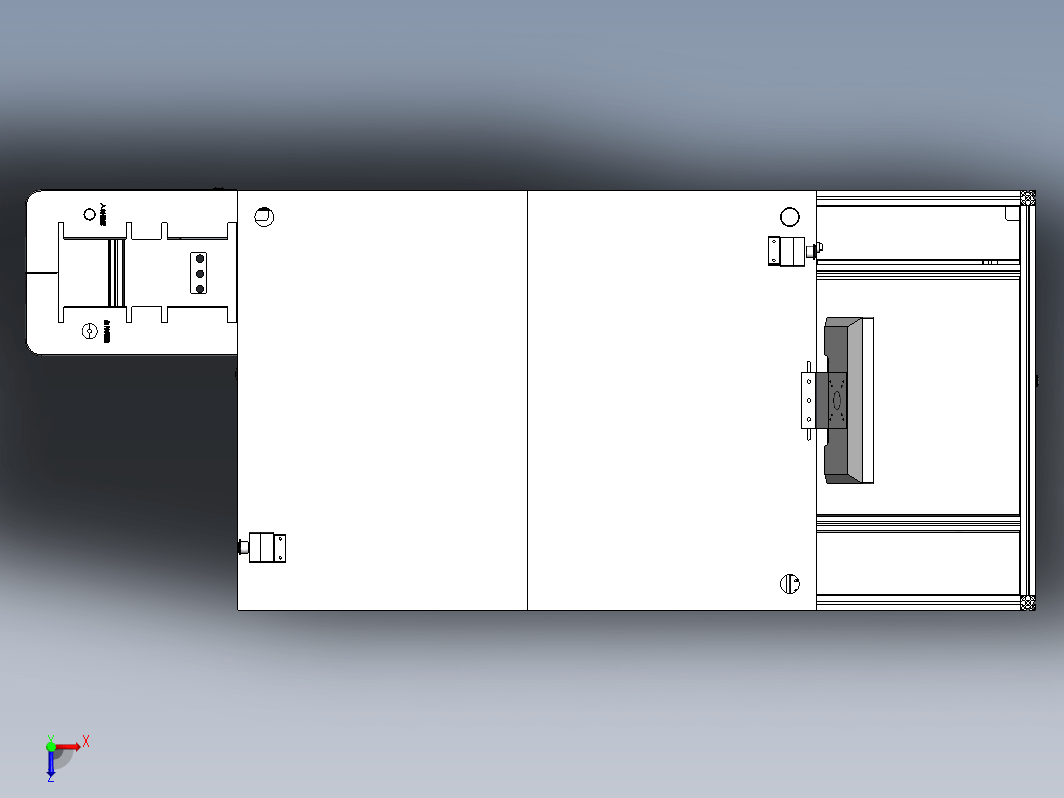 铝型材机架钣金造型-45