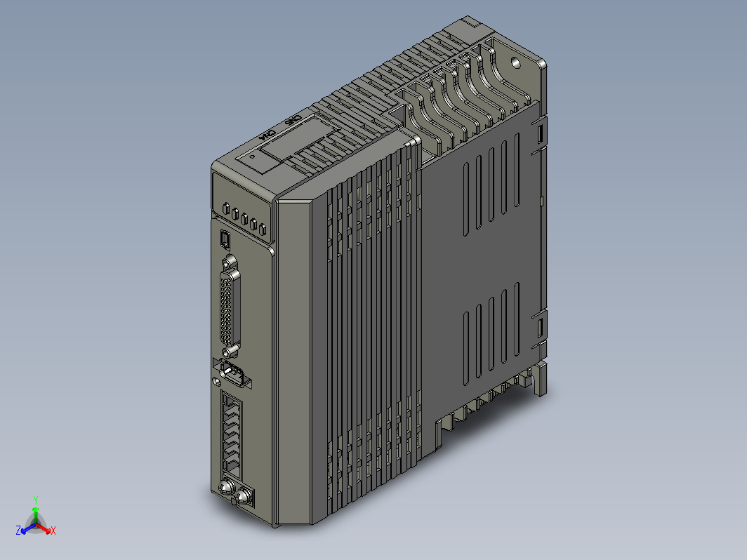 雷赛L7脉冲系列私服驱动器3D图纸