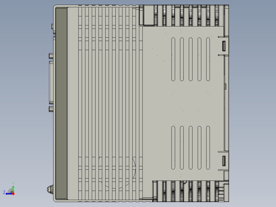 雷赛L7脉冲系列私服驱动器3D图纸