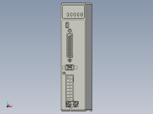雷赛L7脉冲系列私服驱动器3D图纸缩略图