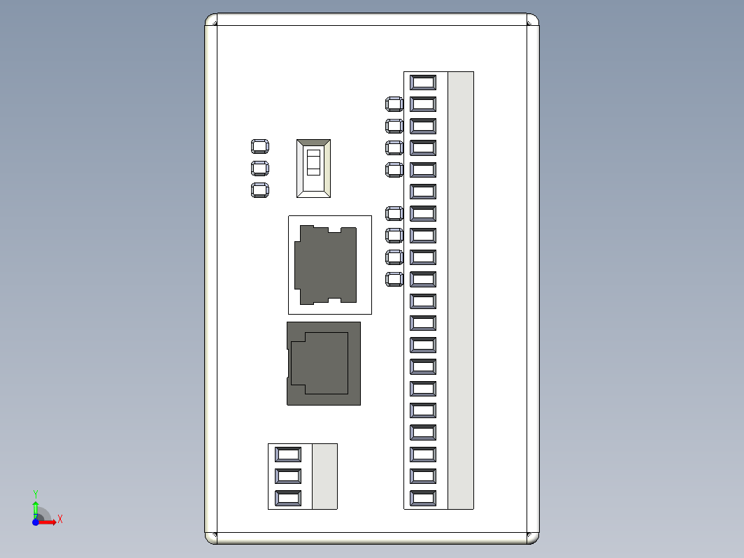 PLC模块三维