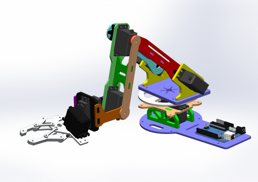 Robot Arm 4 DOF V.1.3机械臂
