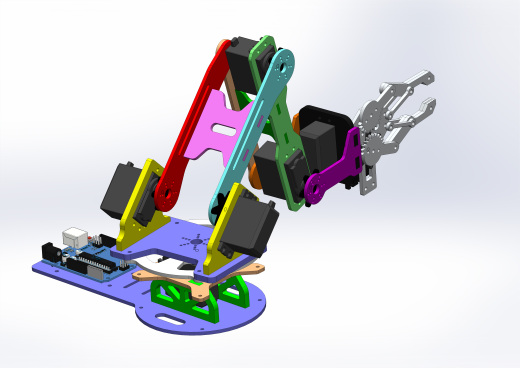 Robot Arm 4 DOF V.1.3机械臂缩略图