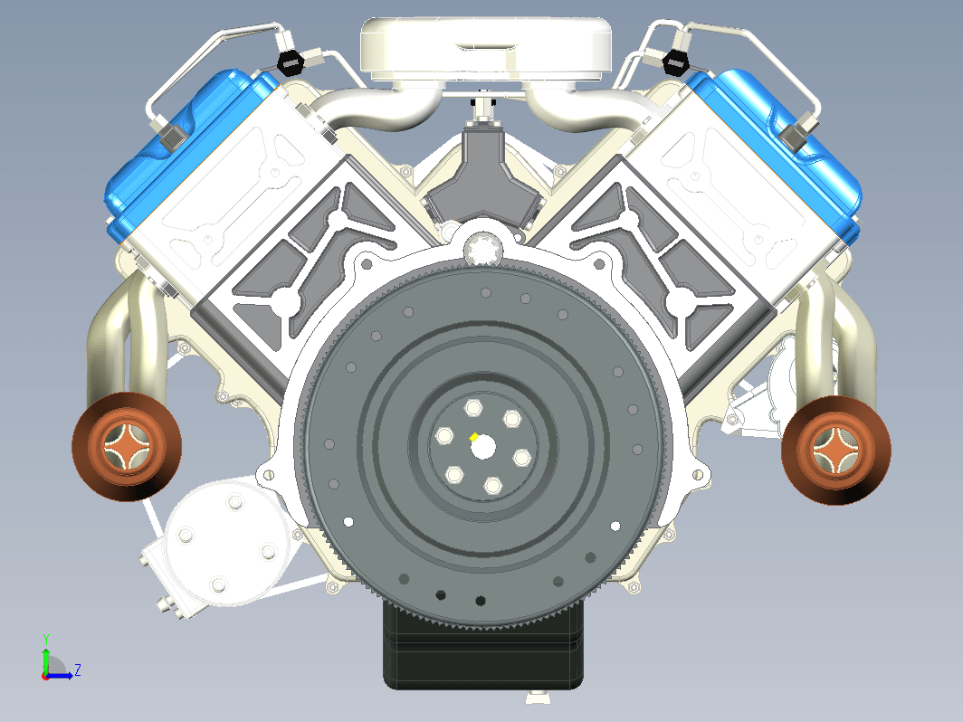 发动机 engine-593 V8