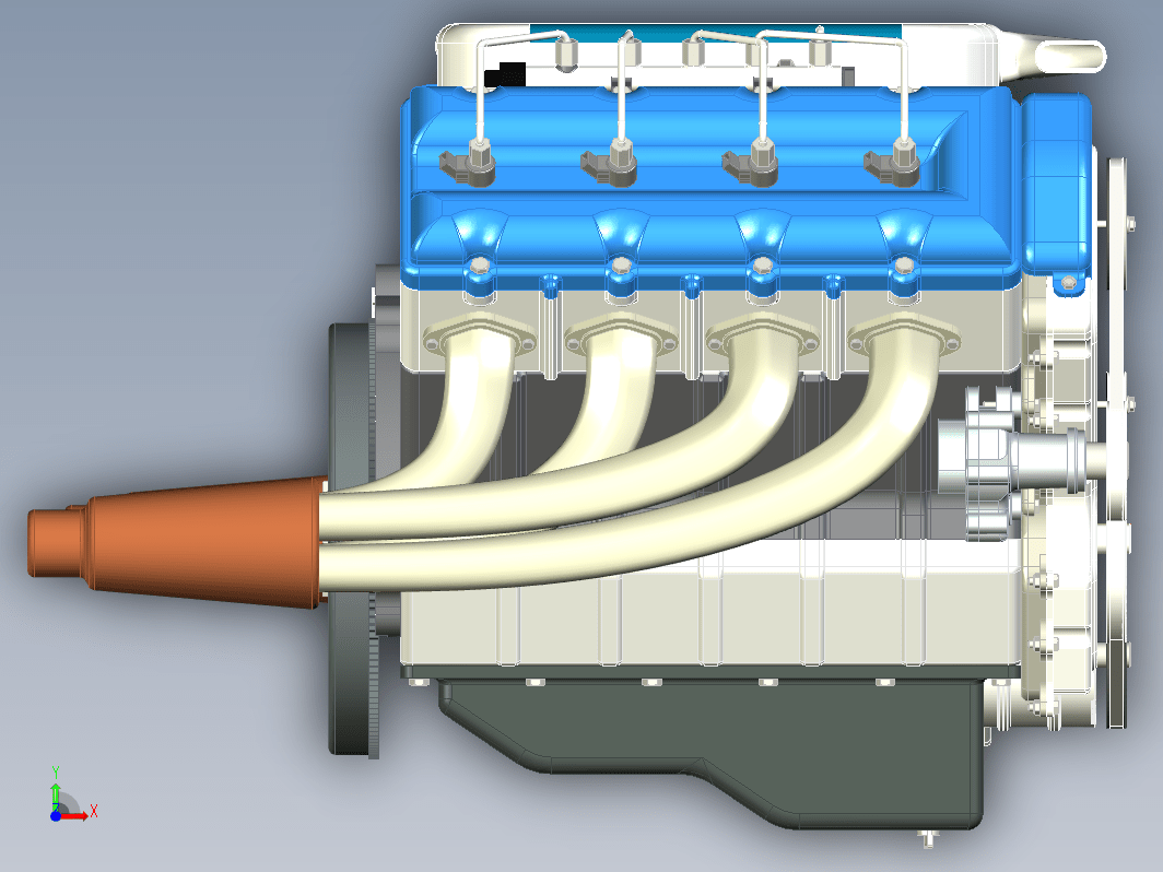 发动机 engine-593 V8