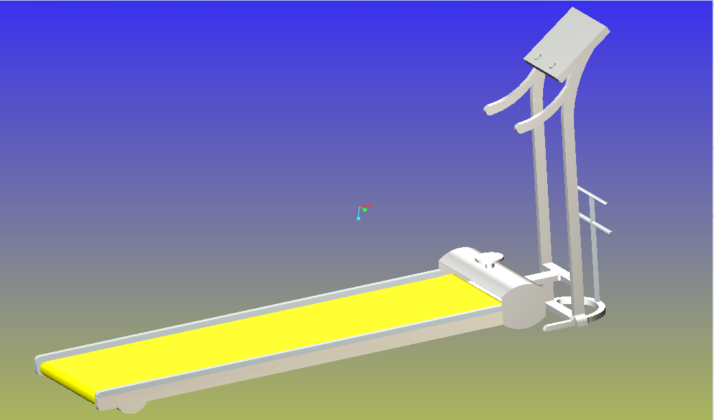 多功能跑步机设计 3D+cad+说明书